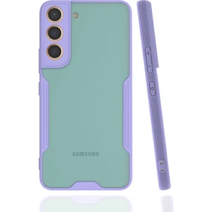 Galaxy S22 Kılıf Arkası Mat Kamera Korumalı Silikon - Mor