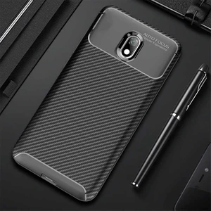 Xiaomi Redmi 8A Kılıf Karbon Dokulu Silikon - Siyah