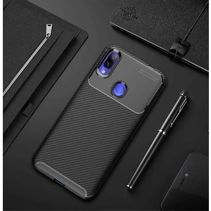 Xiaomi Redmi Note 7 Kılıf Karbon Dokulu Silikon - Siyah