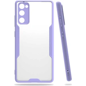 Galaxy S20 Fe Kılıf Arkası Mat Kamera Korumalı Silikon - Mor