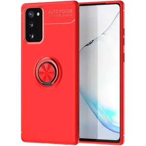 Galaxy S20 Fe Kılıf Yüzüklü Silikon Range - Kırmızı