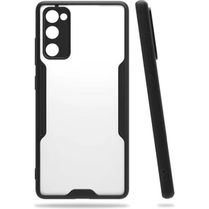 Galaxy S20 Fe Kılıf Arkası Mat Kamera Korumalı Silikon - Siyah