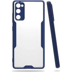 Galaxy S20 Fe Kılıf Arkası Mat Kamera Korumalı Silikon - Lacivert