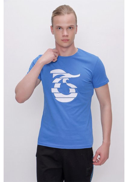 Tshirt Bisiklet Yaka Önü Nakışlı