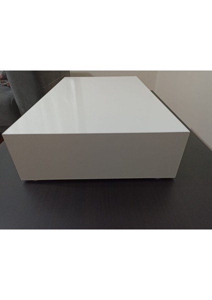 bilgisayar Monitör Yükseltici 50 x 30 x 10 cm Parlak Mdf Beyaz