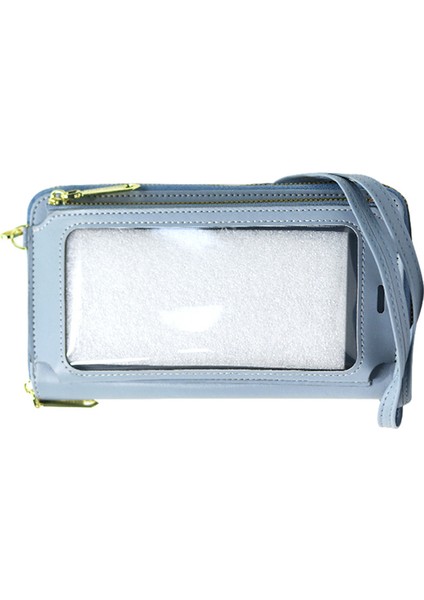 Cep Telefonu Çantası Kadın Dikey Kare Uzun Cüzdan Tek Omuz Eğik Cüzdan (Yurt Dışından)