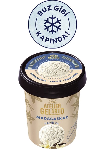 Gelarto Madagaskar Vanilyalı Dondurma