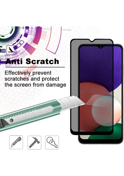 Samsung Galaxy M33 5g Uyumlu Ekran Koruyucu Privacy Hayalet Gizli 5d Cam Tam Kaplar