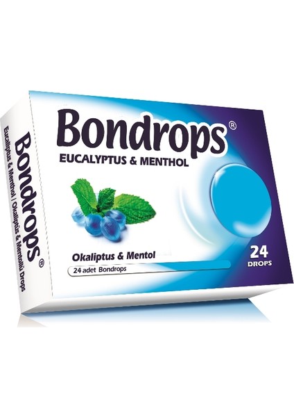 Okaliptuüs Mentollü Drops Bitkisel Şeker 24 Drops