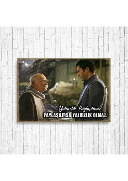 Ezel Retro Ahşap Poster