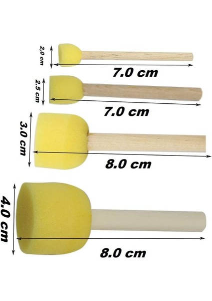 Ponpon Tampon Sünger Fırça Seti 8 Li 1 Paket Artlantis Sünger Tampon 8 Li 1 Paket fiyatları