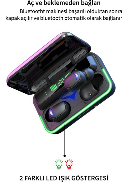 Deilmi IOS-Android Uyumlu Kablosuz Kulakiçi V5.1 Mikrofonlu Powerbank Kutulu Db-17 Bluetooth Kulaklık modelleri