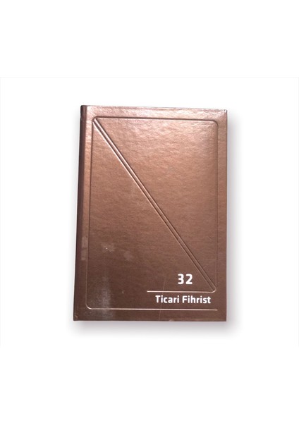 Cilt Bezli Ticari Fihrist 32’li 16 x 23 cm