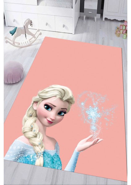 Dijital Baskılı Kaymaz Tabanlı Yıkanabilir Elsalı Çocuk Odası Halısı NHÇ-HT-1177