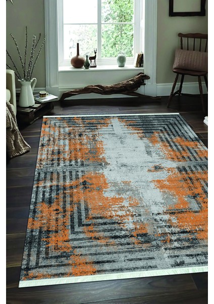 Dijital Baskılı Kaymaz Taban Yıkanabilir Modern Salon Halısı Mutfak Halısı ve Yolluk NH-SD-293