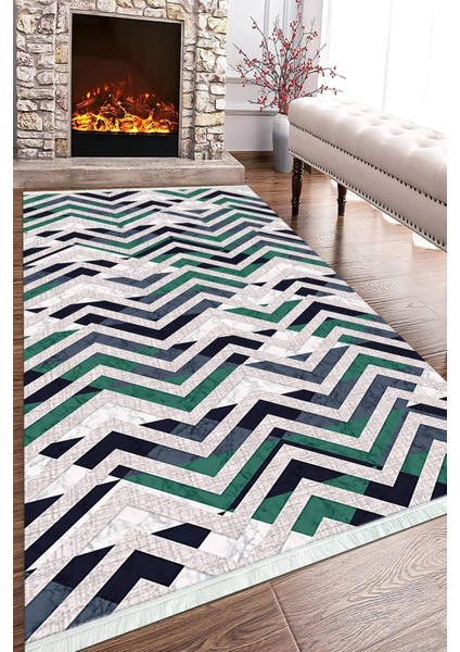 Dijital Baskılı Kaymaz Taban Yıkanabilir Modern Salon Halısı Mutfak Halısı ve Yolluk NH-HT-1367