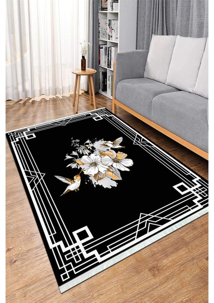 Dijital Baskılı Yıkanabilir Kaymaz Taban Salon Halısı Mutfak Halısı ve Koridor Halısı NH-HS-561