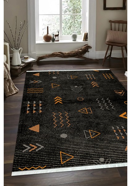 Dijital Baskılı Kaymaz Taban Yıkanabilir Modern Salon Halısı Mutfak Halısı ve Yolluk NH-SD-1151