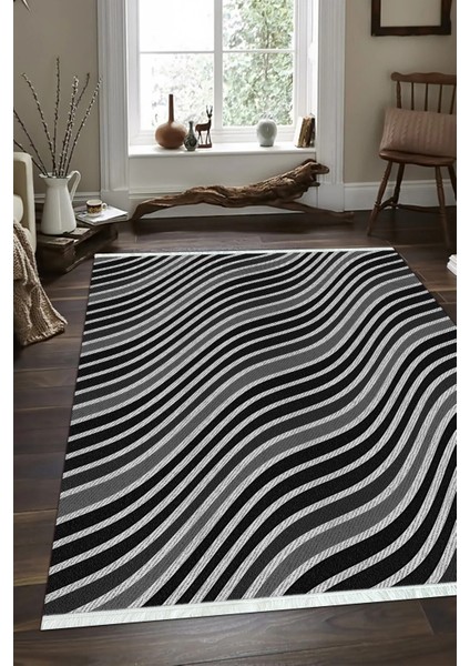 Dijital Baskılı Kaymaz Taban Yıkanabilir Modern Salon Halısı Mutfak Halısı ve Yolluk NH-SD-824