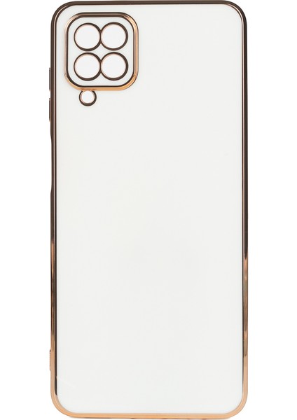 Samsung Galaxy M22 Parlak Kenarlı Bark Silikon Kılıf