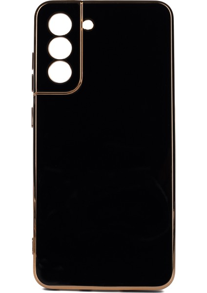 Samsung Galaxy S21 Fe Parlak Kenarlı Bark Silikon Kılıf