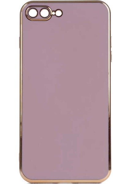 Apple iPhone 8 Plus Parlak Kenarlı Bark Silikon Kılıf