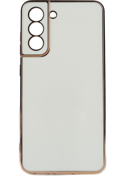 Samsung Galaxy S21 Fe Parlak Kenarlı Bark Silikon Kılıf