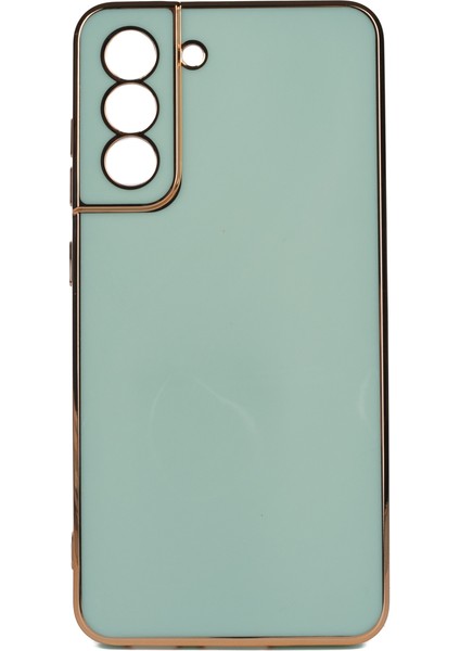 Samsung Galaxy S21 Fe Parlak Kenarlı Bark Silikon Kılıf