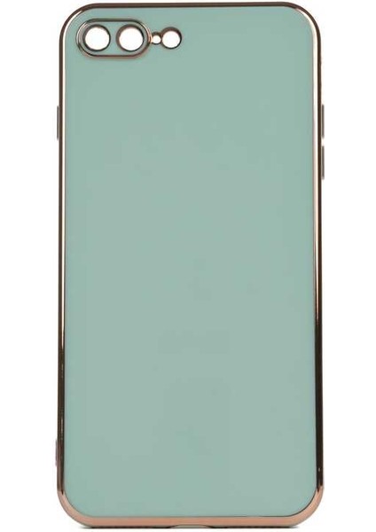 Apple iPhone 8 Plus Parlak Kenarlı Bark Silikon Kılıf
