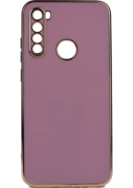 Xiaomi Redmi Note 8 Parlak Kenarlı Bark Silikon Kılıf Kırılmaz Ekran Koruyucu
