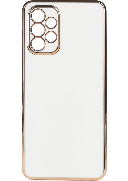 Samsung Galaxy A73 Parlak Kenarlı Bark Silikon Kılıf Kırılmaz Ekran Koruyucu