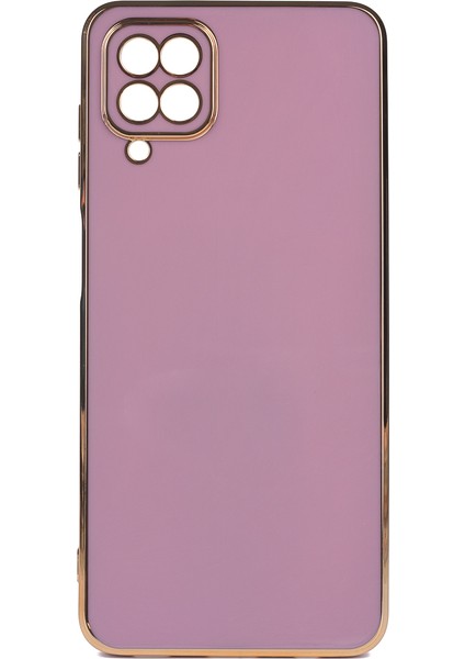 Samsung Galaxy M22 Parlak Kenarlı Bark Silikon Kılıf Kırılmaz Ekran Koruyucu