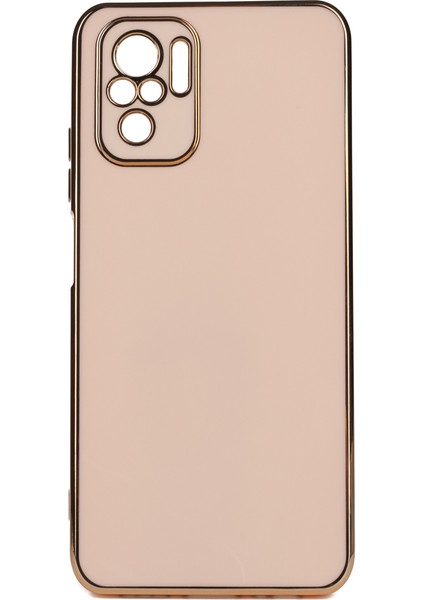 Xiaomi Redmi Note 10 Pro Parlak Kenarlı Bark Silikon Kılıf Kırılmaz Ekran Koruyucu
