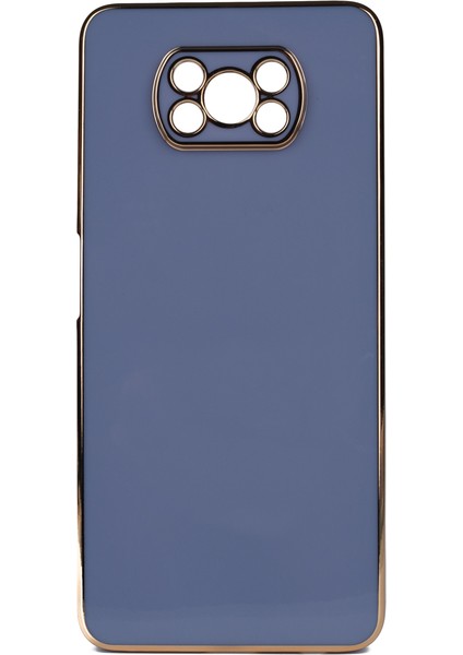 Xiaomi Poco X3 Nfc Parlak Kenarlı Bark Silikon Kılıf Kırılmaz Ekran Koruyucu