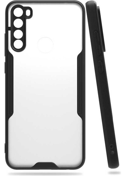 Xiaomi Redmi Note 8 Kılıf Arkası Mat Kamera Korumalı Silikon - Siyah