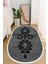 Dijital Baskılı Kaymaz Taban Yıkanabilir Oval Salon Halısı Mutfak Halısı ve Yolluk NHO-SD-370 1