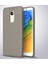 Xiaomi Redmi 5 Kılıf Deri Dokulu Kamera Korumalı Silikon - Gri 1