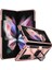 Galaxy Z Fold 3 Kılıf Tank Yüzüklü Yüksek Korumalı Silikon - Rose Gold 1