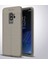 Galaxy S9 Plus Kılıf Deri Dokulu Kamera Korumalı Silikon - Gri 1