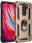 Xiaomi Redmi Note 8 Pro Kılıf Tank Yüzüklü Yüksek Korumalı Silikon - Gold 1