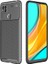Xiaomi Redmi 9c Kılıf Karbon Dokulu Silikon - Siyah 1