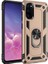 Galaxy S20 Kılıf Tank Yüzüklü Yüksek Korumalı Silikon - Gold 1