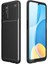 Oppo A55 5g Kılıf Karbon Dokulu Silikon - Siyah 1