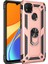 Xiaomi Redmi 9c Kılıf Tank Yüzüklü Yüksek Korumalı Silikon - Rose Gold 1