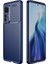 Xiaomi Mi 12 Pro Kılıf Karbon Dokulu Silikon - Lacivert 1