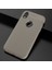 Apple iPhone Xr 6.1 Kılıf Deri Dokulu Kamera Korumalı Silikon - Gri 1