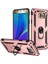 Galaxy Note 5 Kılıf Tank Yüzüklü Yüksek Korumalı Silikon - Rose Gold 1