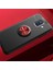 Galaxy J6 Kılıf Yüzüklü Silikon Range - Siyah-Kırmızı 1
