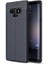 Galaxy Note 9 Kılıf Deri Dokulu Kamera Korumalı Silikon - Lacivert 1
