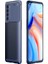Oppo Reno 4 Pro 4g Kılıf Karbon Dokulu Silikon - Lacivert 1